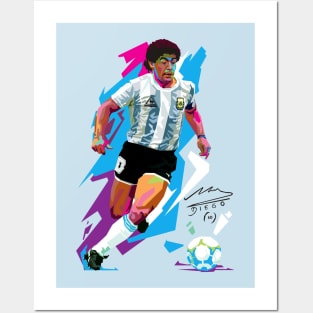 maradona Posters and Art